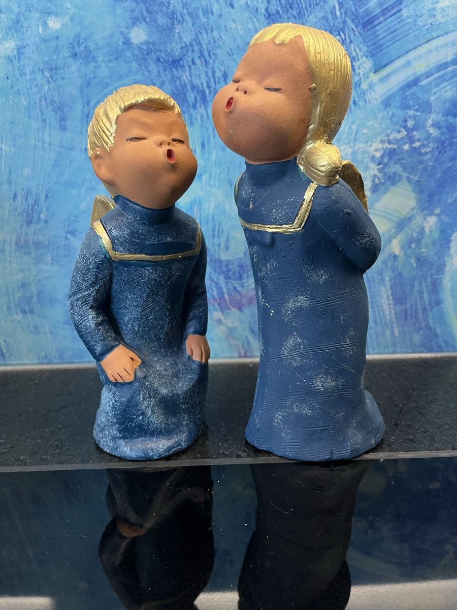 Statuette: Original Singer Engel Jullar Engelfiguren Weihnachtsdeko – Usato da Frauenfeld venduto da Babytimmy 1
