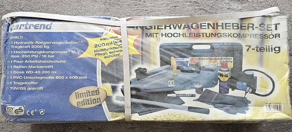 Tutti gli attrezzi: Wagenheber 2000kg mit Zubehör – Usato da Vaduz venduto da Leccese85 2