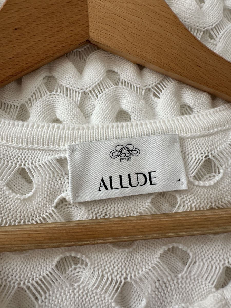 Allude Camicette: Allude Sommer Top Weiss, Gr. L, – Usato da Zollikon venduto da _M65_ 3