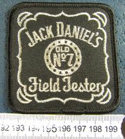 JACK DANIELS OLD No.7 "FIELD TESTER"GESTICKT PATCH AUFNÄHER