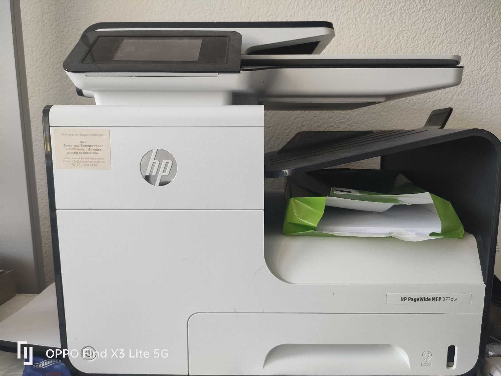 Hewlett Packard Stampanti: HP PageWide MFP 377dw Multifunktionsdrucker mit Tintenpatron – Difettoso da Zürich venduto da emagenr