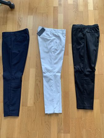 Drei wunderschöne Stoffhosen 7/8 Länge, Grösse 36-38
