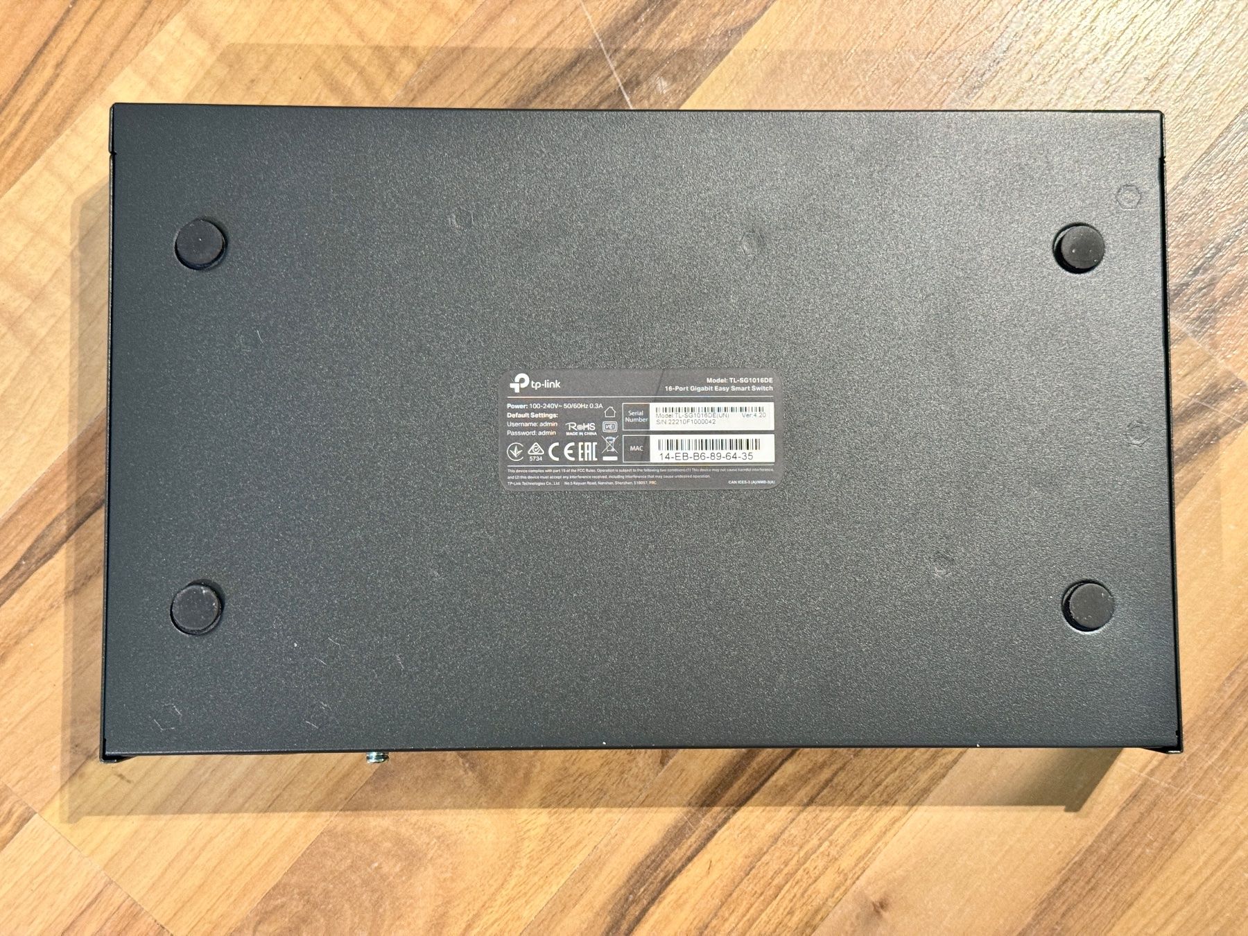 Hub & Switch: TP-Link TL-SG1016DE, 16 Port Gigabit Easy Smart Switch – Usato da Meierskappel venduto da fs6344 4