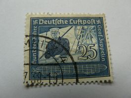 1938 Graf Zeppelin Deutsches Reich 25 Pf. ; Gestempelt
