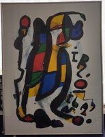 Joan Miró – Farb-Wiedergabe, gerahmt, 79 × 59 cm
