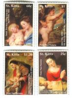 Briefmarken Malerei. Rubens. St. Kitts