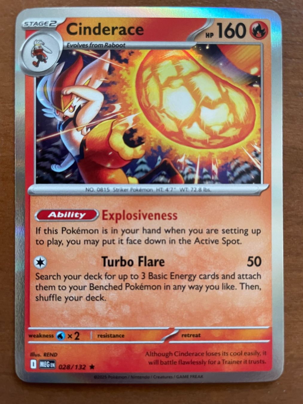 Pokémon Carte collezionabili: Pokemon Cinderace Holo (Versand gratis) – Nuovo (secondo la descrizione) da Chur venduto da Angerson