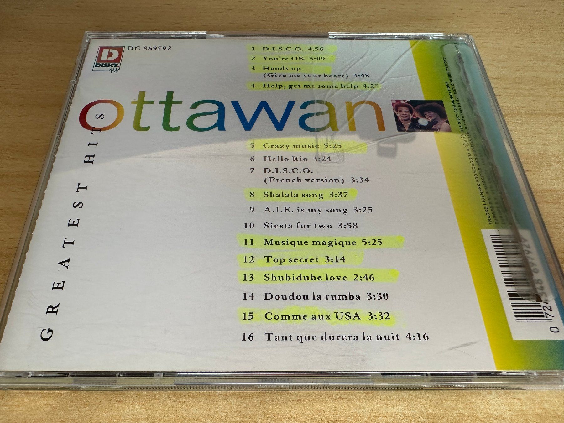 CD: Ottawan – Greatest Hits – Usato da Rikon im Tösstal venduto da Alpenmutz 1