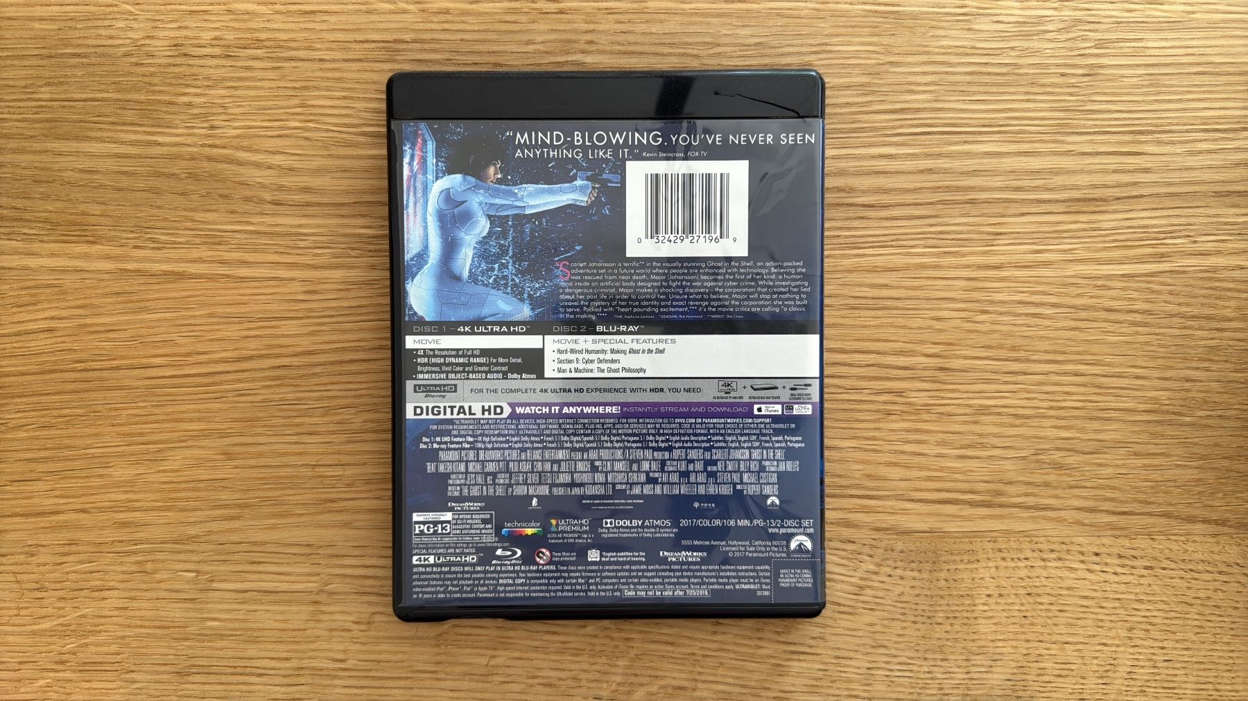 Tutti i DVDs: Ghost in the Shell - 4K UHD Blu-Ray – Usato da Wallisellen venduto da Art_Vendorlay 1