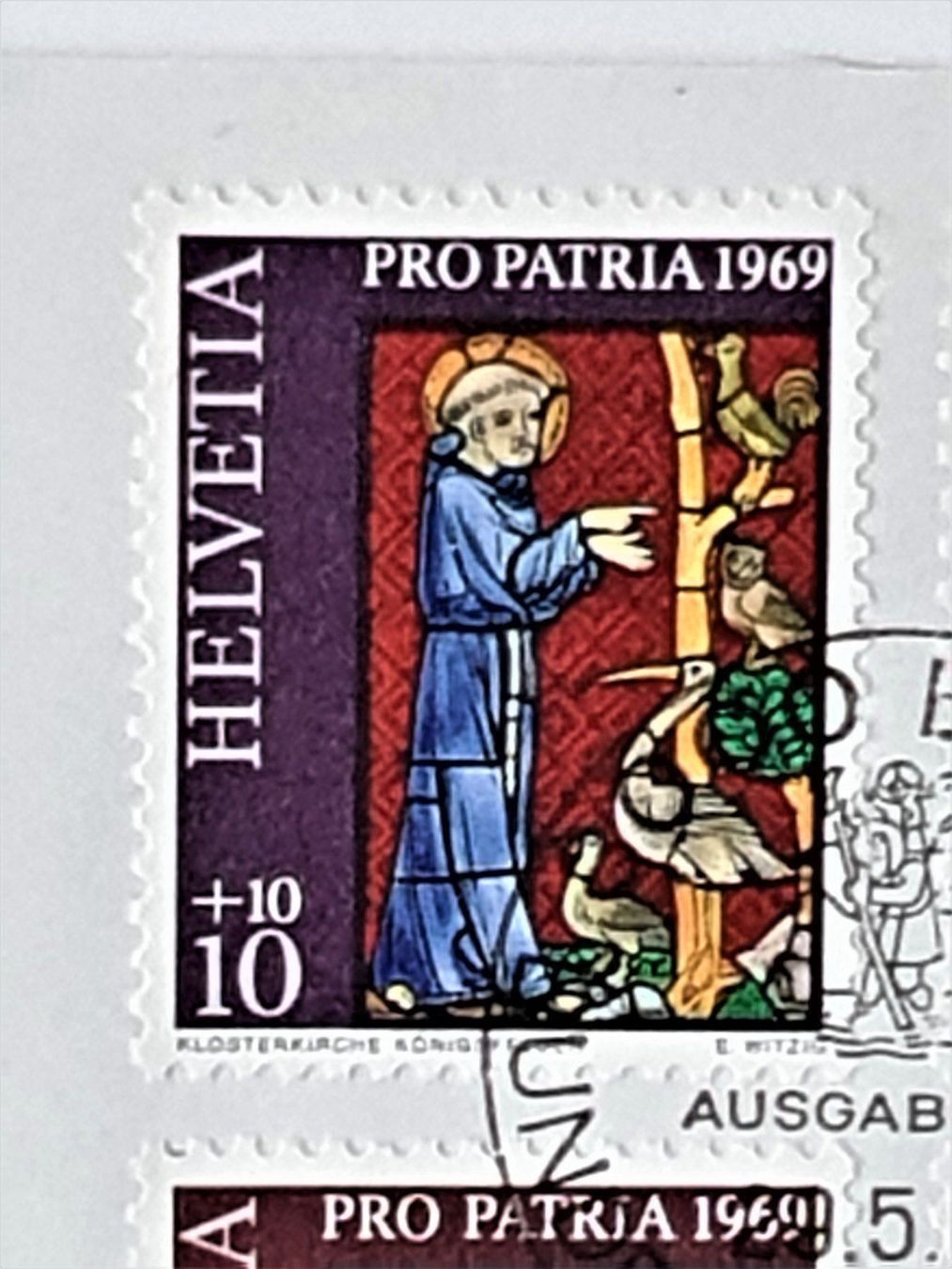 Tutti i francobolli: (81) Pro Patria Glasgemälde der sakraten – Usato da Schwarzhäusern venduto da Inot3 4