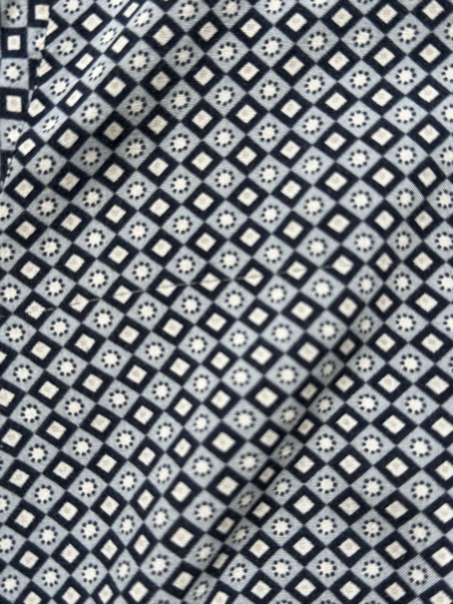 Tom Tailor Camicette: Tom Tailor blouse Shirt, Size 38, Blue Geometric Pattern – Usato da Horgen venduto da thesilverarrow 2