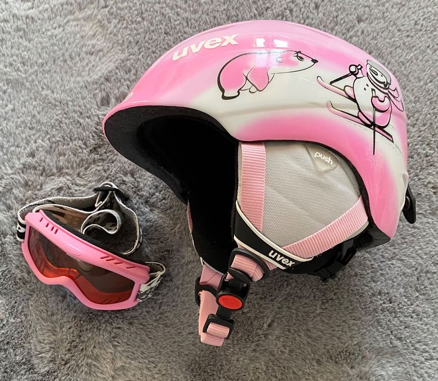 UVEX Kinder SkiHelm 46-50 cm pink TOP | Comprare su