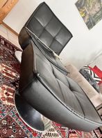 Leder-Sessel im 70er Jahre Design