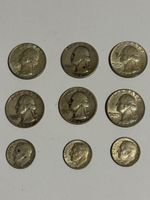 9 Stk  USA Silber Münzen (4)