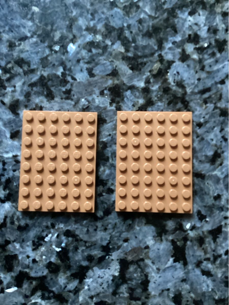 Lego Giocattoli: 2 Stk.Lego Bauplatten 6 x 8 Noppen – Usato da Kölliken venduto da Rwolfer