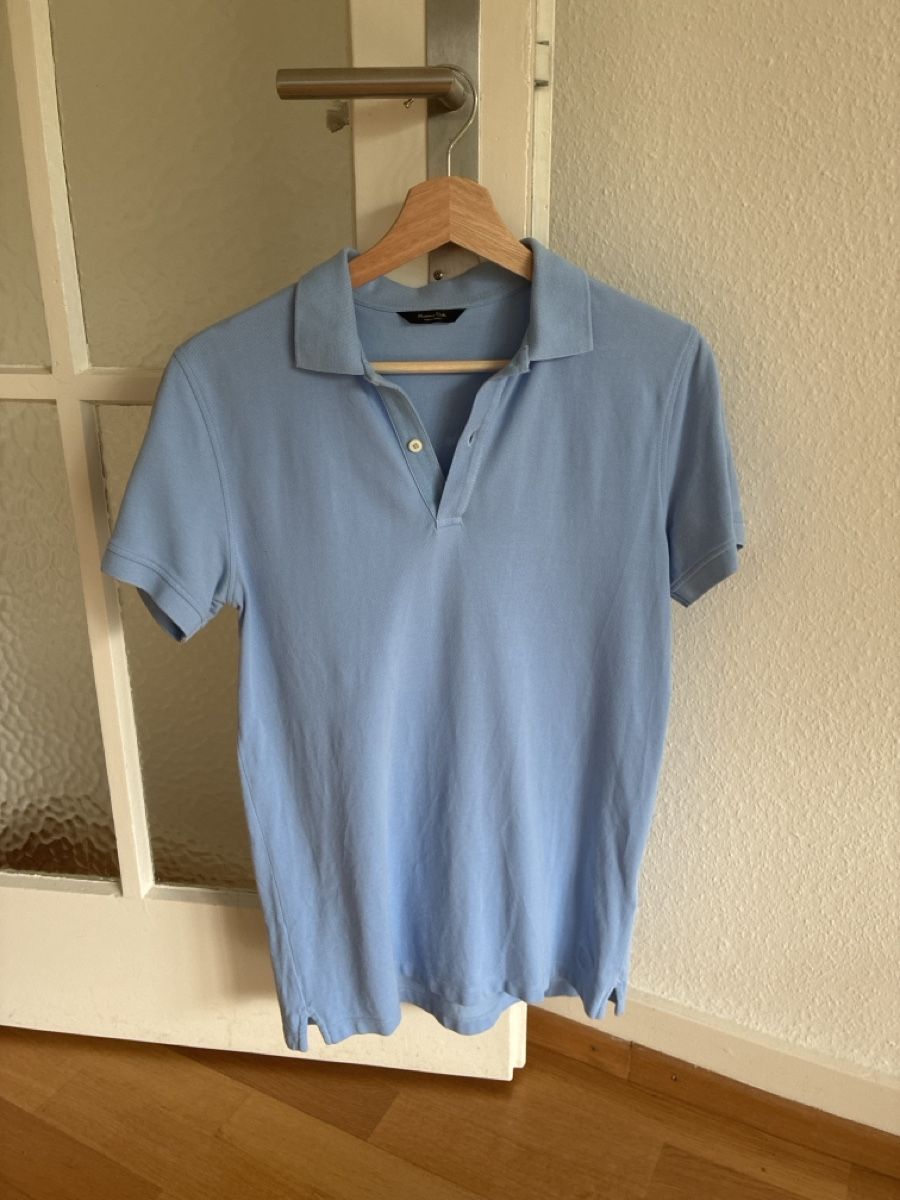 Massimo Dutti Magliette Polo: Massimo Dutti Herren Polohemd, Hellblau, Gr. S, Sommer – Usato da Schaffhausen venduto da gdenobile