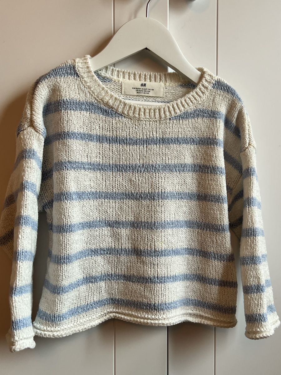 H&M Pullover & Sweatshirts: H&M Strickpullover Gr. 98/104, gestreift – Gebraucht aus Rorbas von Lafeva