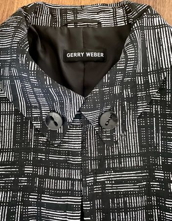 Gerry Weber Damen Blazer schwarz kariert Gr. 38