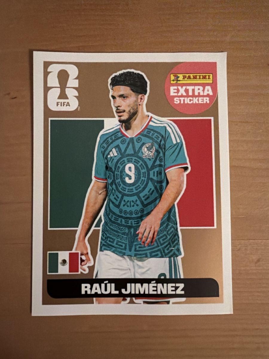 Panini Carte collezionabili: Panini Extra Sticker World Cup 2026 - RAÚL JIMÉNEZ – Nuovo (secondo la descrizione) da Hombrechtikon venduto da sg8667