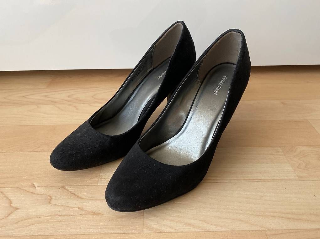 Scarpe da donna: Pumps, Damen, schwarz, khaki, – Usato da Zürich venduto da nad_7gzh