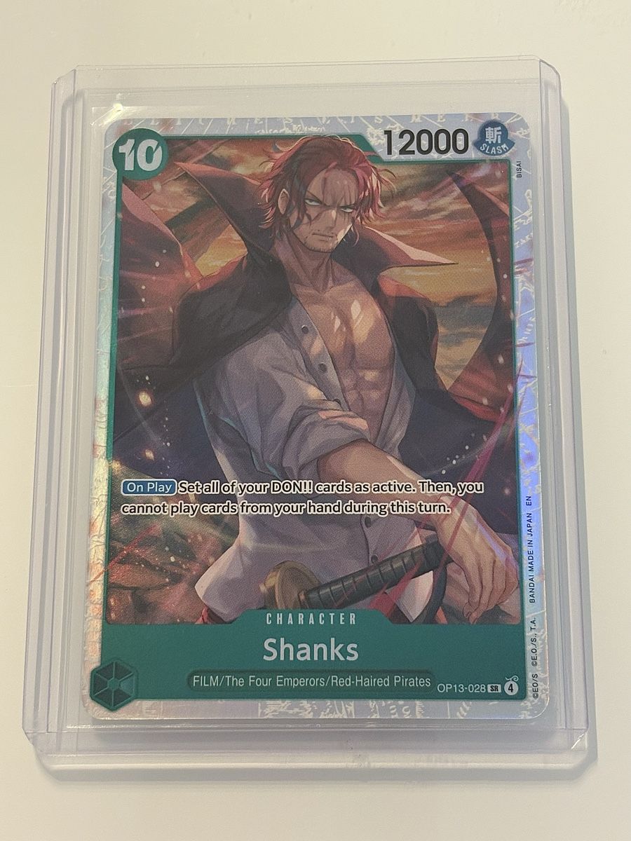 Bandai Sammelbilder & Trading cards: One Piece TCG - Shanks OP13-028 – Neu (gemäss Beschreibung) aus Pieterlen von Mira_o7