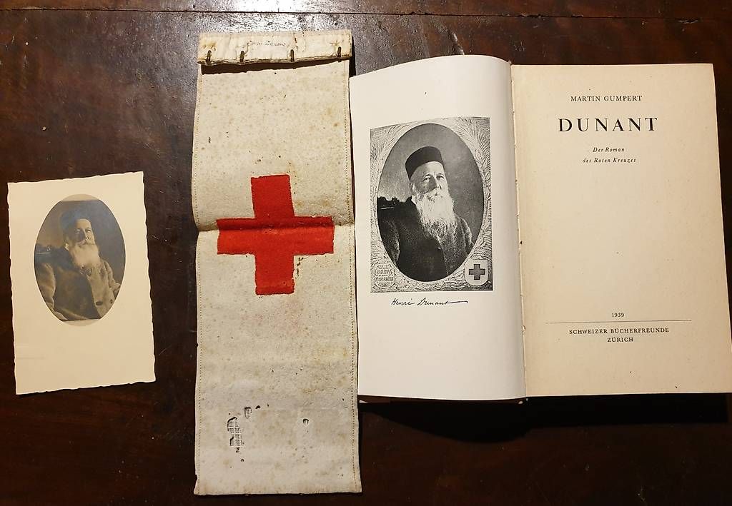 Plaketten & Abzeichen: Original Armbinde - Mostrina ORIGINALE di Henry Dunant – Gebraucht aus Pianezzo von Millecolline