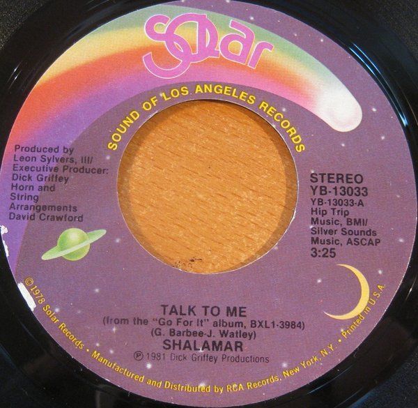 Schallplatten: Shalamar: Talk To Me 7" – Gebraucht aus Steinhausen von Vilivinili