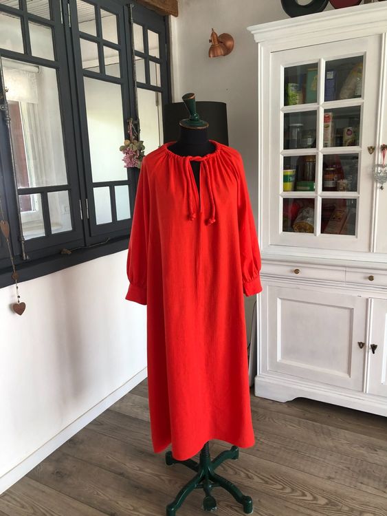Robe Courte Derek Lam Crosby En Popeline De Coton Rouge Coquelicot - Taille 6, Neuve Avec étiquette