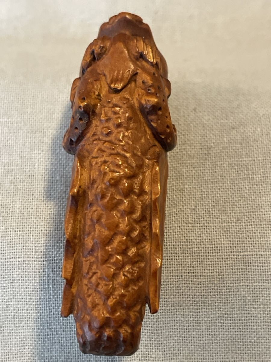 Statuette: Netsuke Holz, Shachihoko – Usato da Embrach venduto da Gauvain1 3