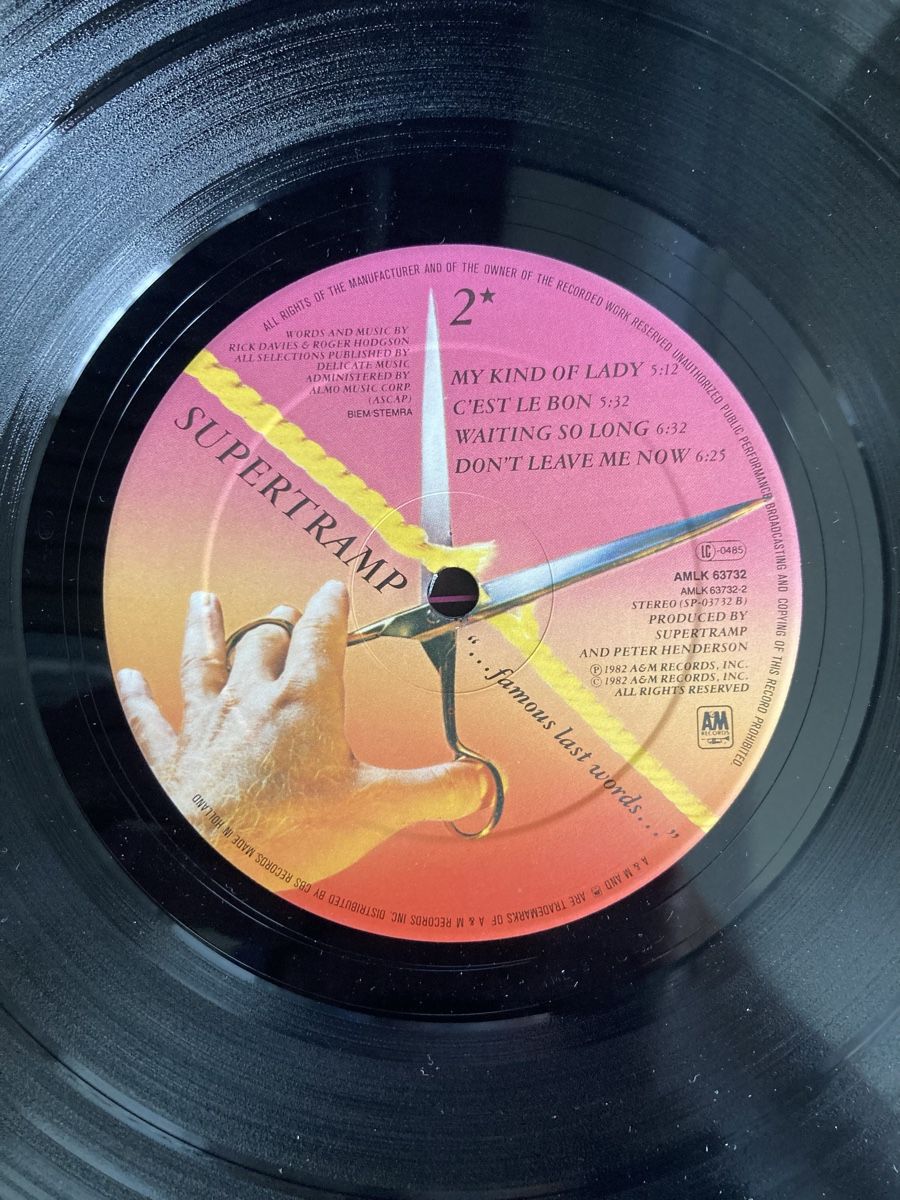 Schallplatten: Supertramp - famous last words – Gebraucht aus Zwingen von  5