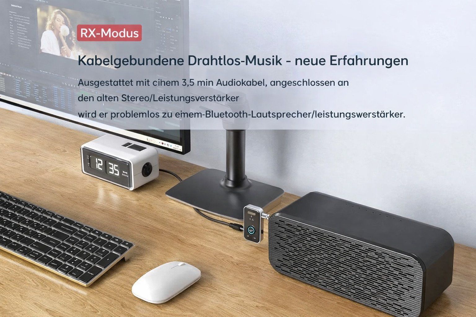 Unità & Adattatore: BT 5.3 Audio Empfänger & Sender -3,5mm Aux Bluetooth Adapter – Nuovo (secondo la descrizione) da Winterthur venduto da SwissTechStore 7