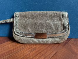 Jimmy Choo Clutch Gold – Abendtasche mit Staubbeutel