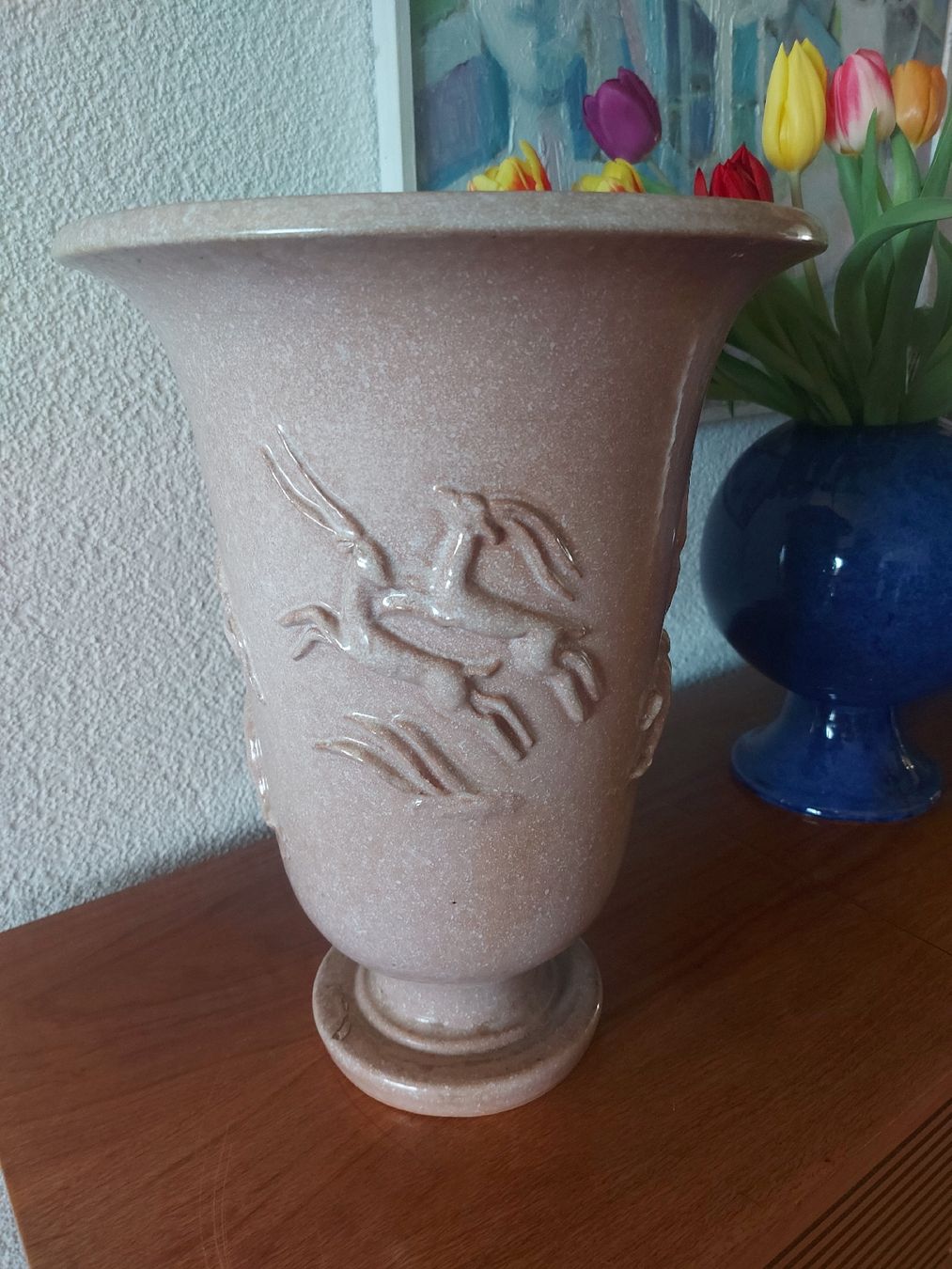 Vasi & Recipienti: Grosse Art Deco Vase mit Relief gemarkt MK – Usato da Ostermundigen venduto da son_vd9k