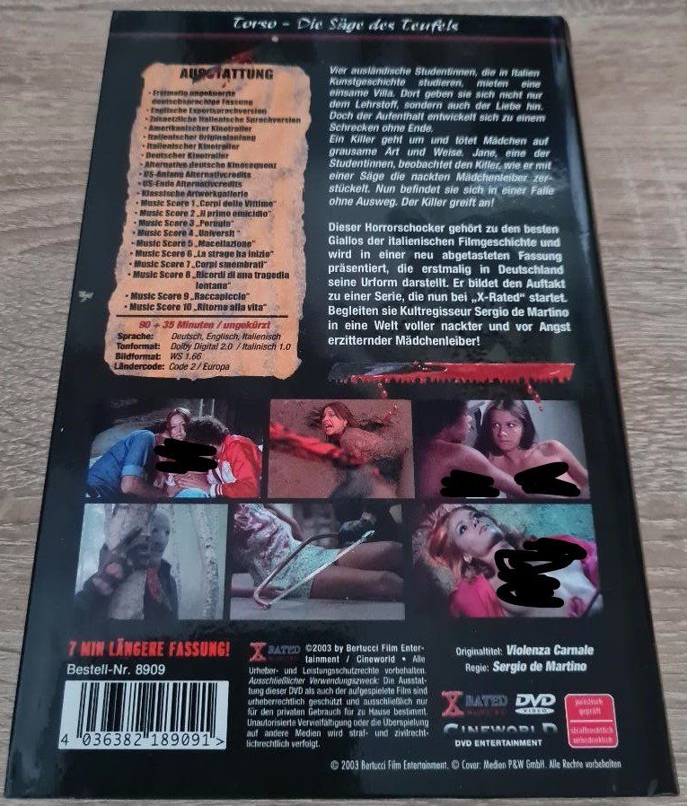 Tutti i DVDs: Torso *Grosse Hartbox* – Usato da Wettingen venduto da Reviled 1