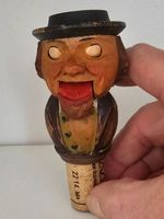 Frecher handgeschnitzter original ANRI, sauberer Weinkorken