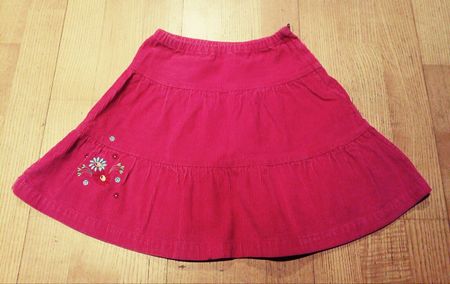 Cord Rock Jupe, pink Gr. 110