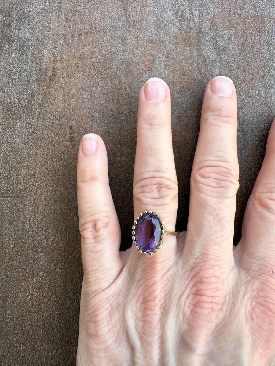 Ringe: Ring 333 Gold Amethyst oval Damenring – Gebraucht aus Tuggen von sunny715 7