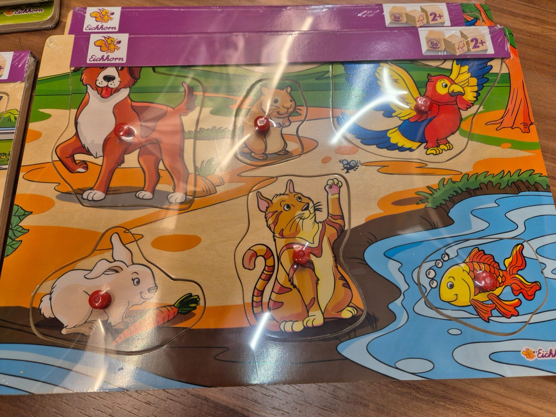 Eichhorn Puzzle: 1 Holzpuzzle Eichhorn div. Sujets – Nuovo e nell'imballaggio originale da Schwarzenburg venduto da Flamingo07 3