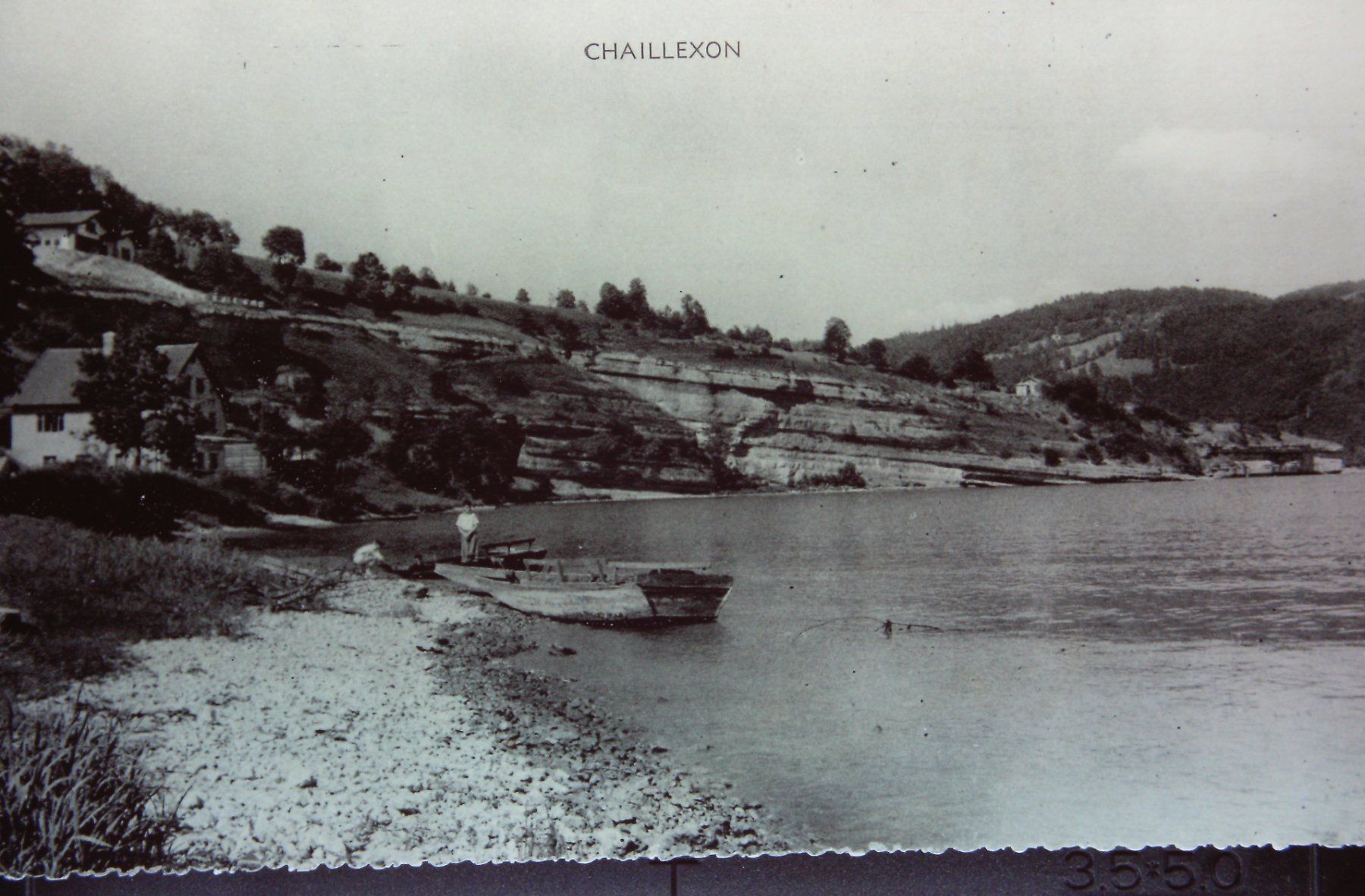 Ansichtskarten: Le lac des Brenets sur le Doubs – Gebraucht aus Le Locle von Roger46