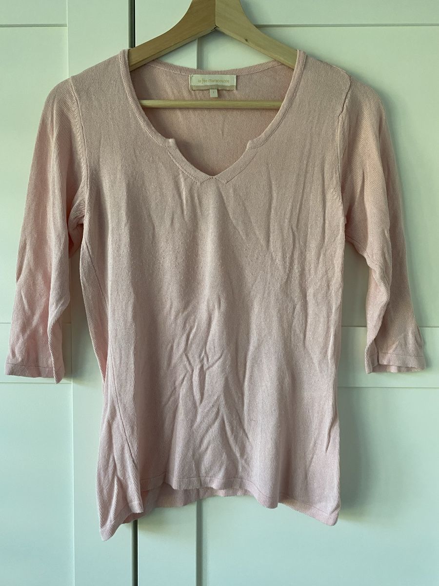 T-shirts: La Fée Maraboutée Pull Rose Manche 3/4 – Neuf (Voir description) à Villars-sur-Glâne par mel_6q5w 1