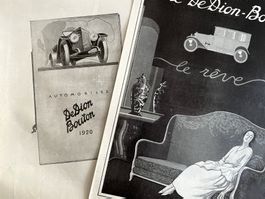 De Dion Boutton - 3 Alte Werbungen / Publicités 1920/24