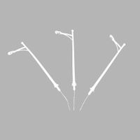 10 Stk. LED-Miniatur Strasse Lichter 108mm. Peitschenleuchte