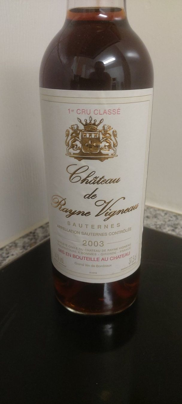 Vino: Chateau de Rayne Vigneau 2003 37,5cl. – Nuovo (secondo la descrizione) da Grenchen venduto da poggione 2