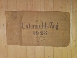 Antiker Jutesack Untermühle Zug 1928