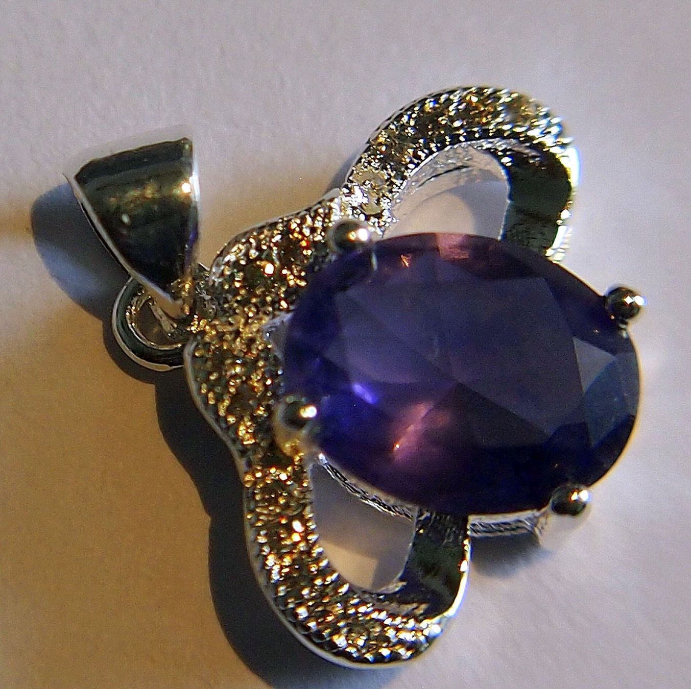 Pietre preziose: 18,55 CTS AMETHYST CRYSTAL ANHÄNGER – Nuovo e nell'imballaggio originale da Reinach BL venduto da Marblue 1