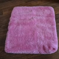 Fluffy pink pillow case 40x40 handmade