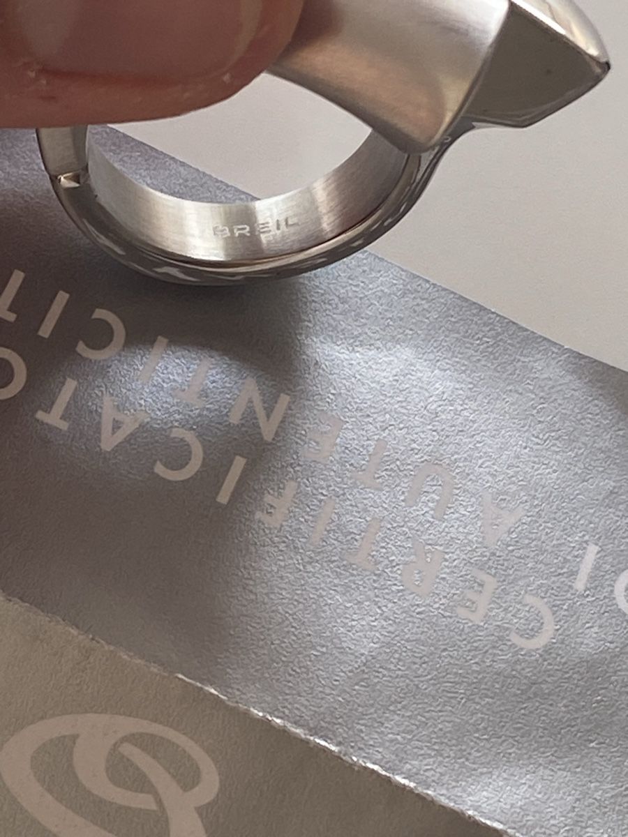 Breil Anelli: Breil Massive Edelstahl Silber Ring – Nuovo (secondo la descrizione) da Givisiez venduto da dor_xb9k 3
