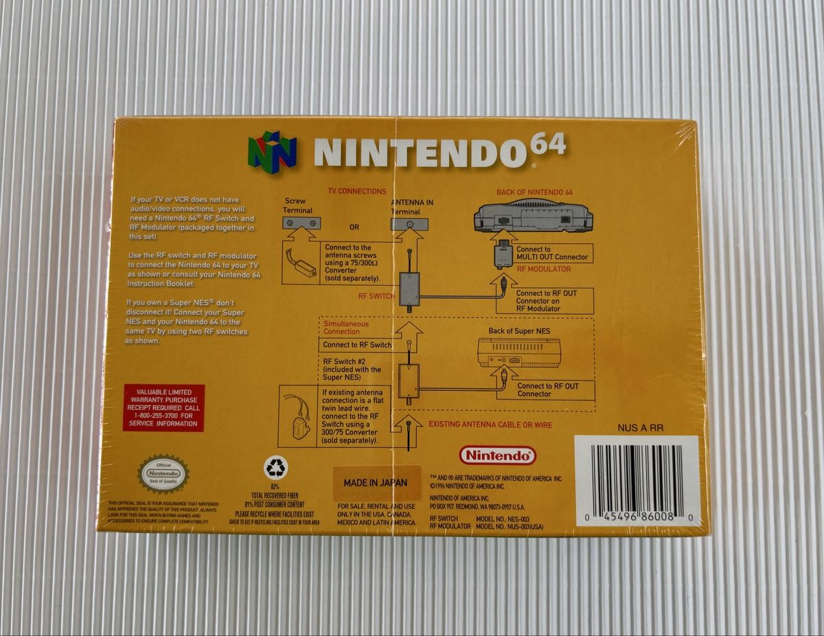 Nintendo Laufwerke & Adapter: Original N64 RF Switch RF Modulator, neu sealed in OVP (!) – Neu und originalverpackt aus Kehrsatz von Sash17 1