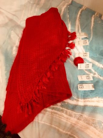 Baby Mohair Seide Schal Dreieck LUXUS PUR! HAND GESTRICKT!!!