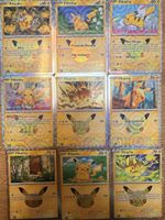 🇫🇷Lot 9 cartes Pikachu 30th